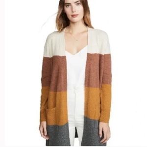 Madewell color block cardigan